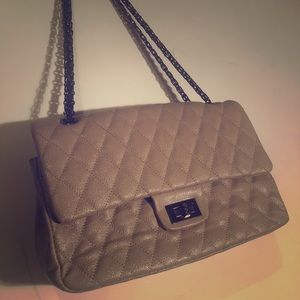 Forever 21 Taupe Chain Link Purse